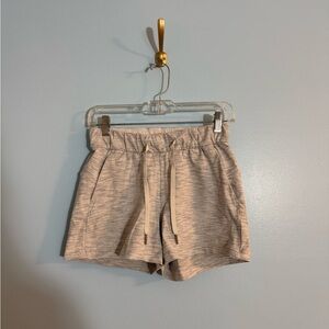 Lululemon grey and white athletic shorts size 4